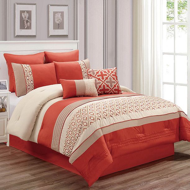 Fingerhut - Riverbrook Home Janna 8-Pc. Comforter Set - King