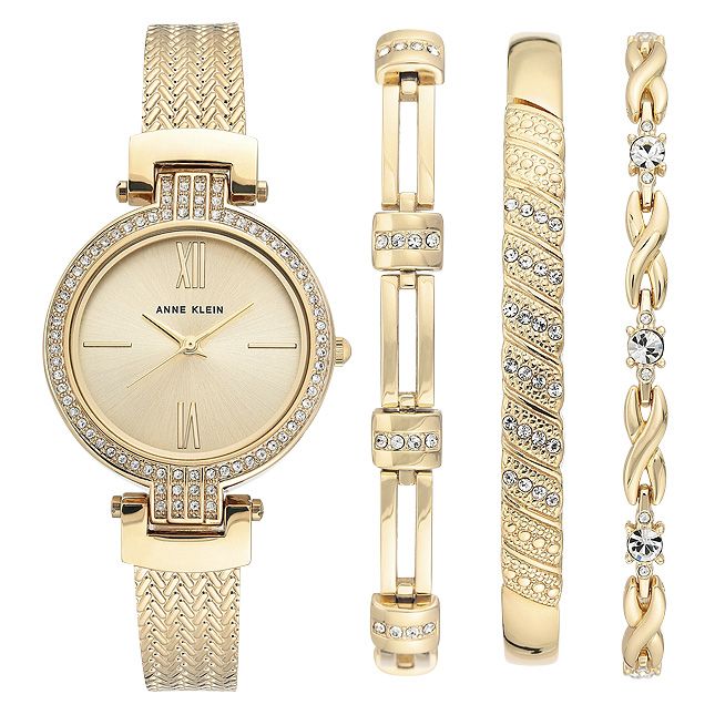 Anne klein 3 outlet piece watch set