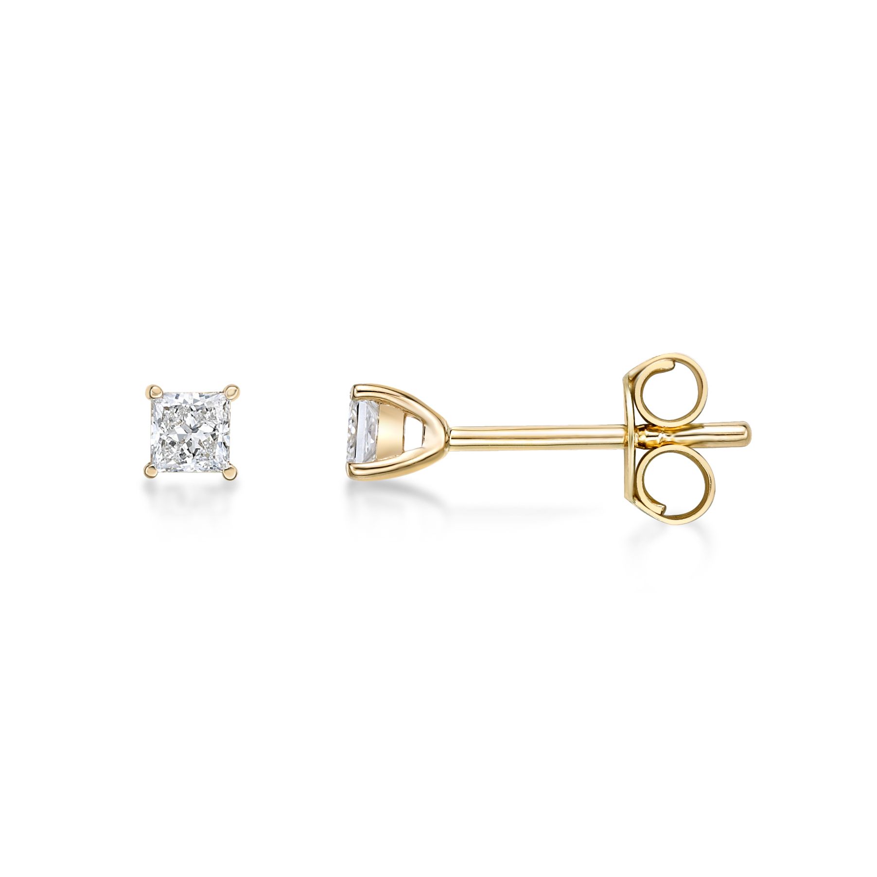 Disney Snow White Inspired Bow Diamond Earrings 1/10 CTTW