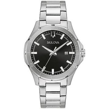 Bulova men's stainless sale steel bracelet watch