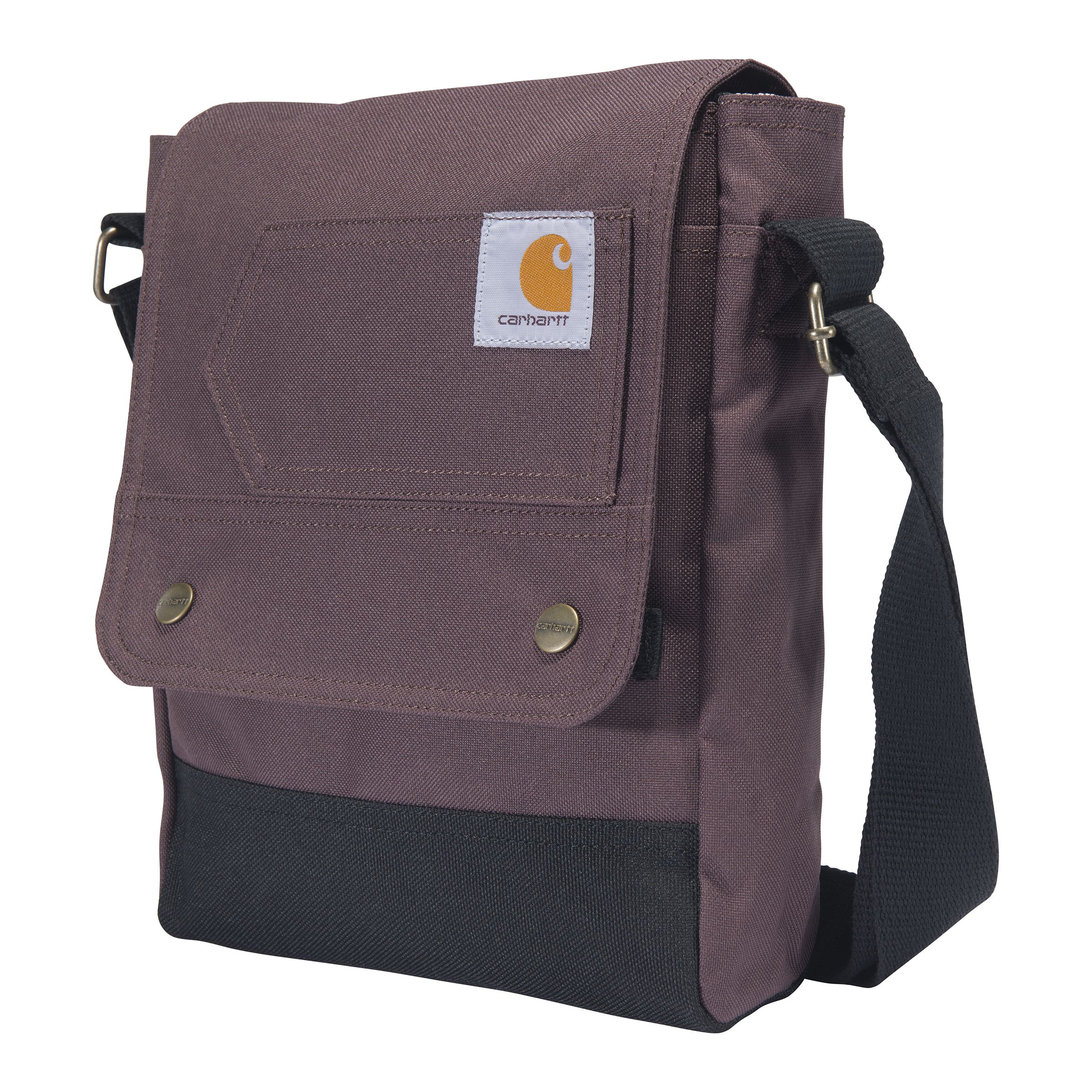Carhartt, Durable, Adjustable Crossbody Bag With Flap Over Snap Closure