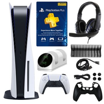 Fingerhut - Sony PlayStation 5 Console Bundle with Accessories Kit and  3-Month PlayStation Membership