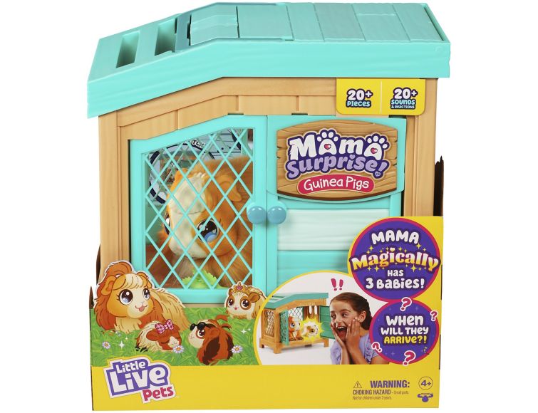 Fingerhut - Little Live Pets Guinea Pigs Mama Surprise Playset