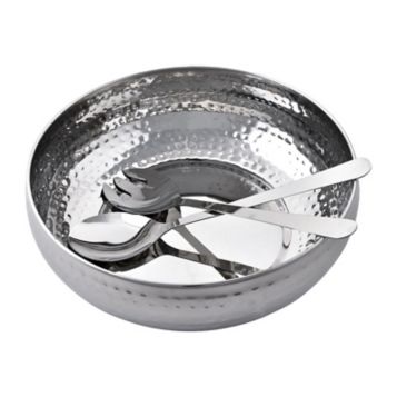 Hammered Pattern Mixing Bowl Stainless Steel Thickened Salad - Temu