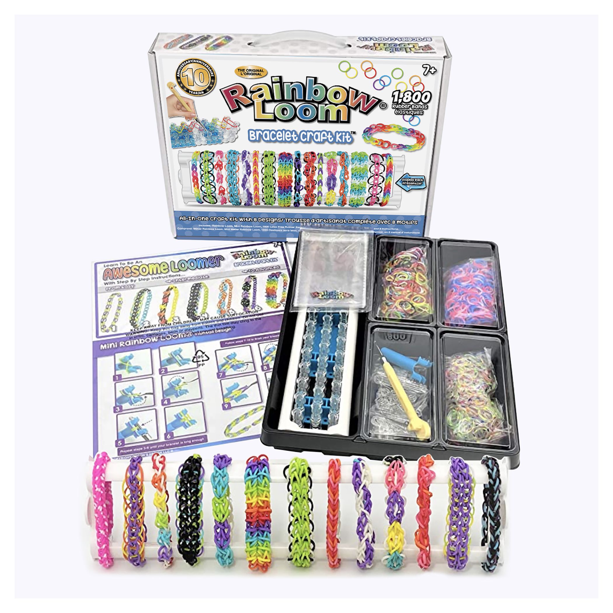 Fingerhut - Rainbow Loom: Bracelet Craft Kit