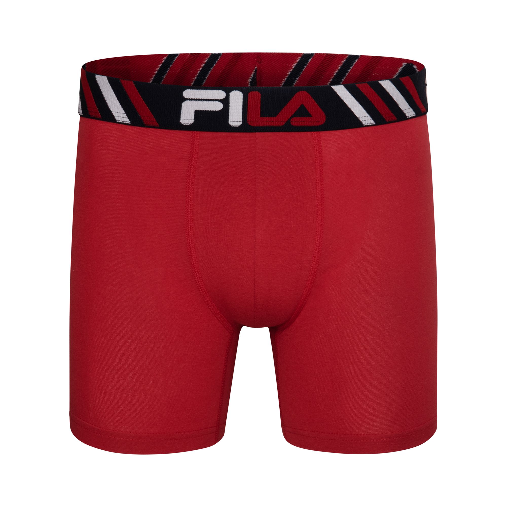 FILA Ultra Soft Stretch No Fly Mens 4 Pack Boxer Briefs