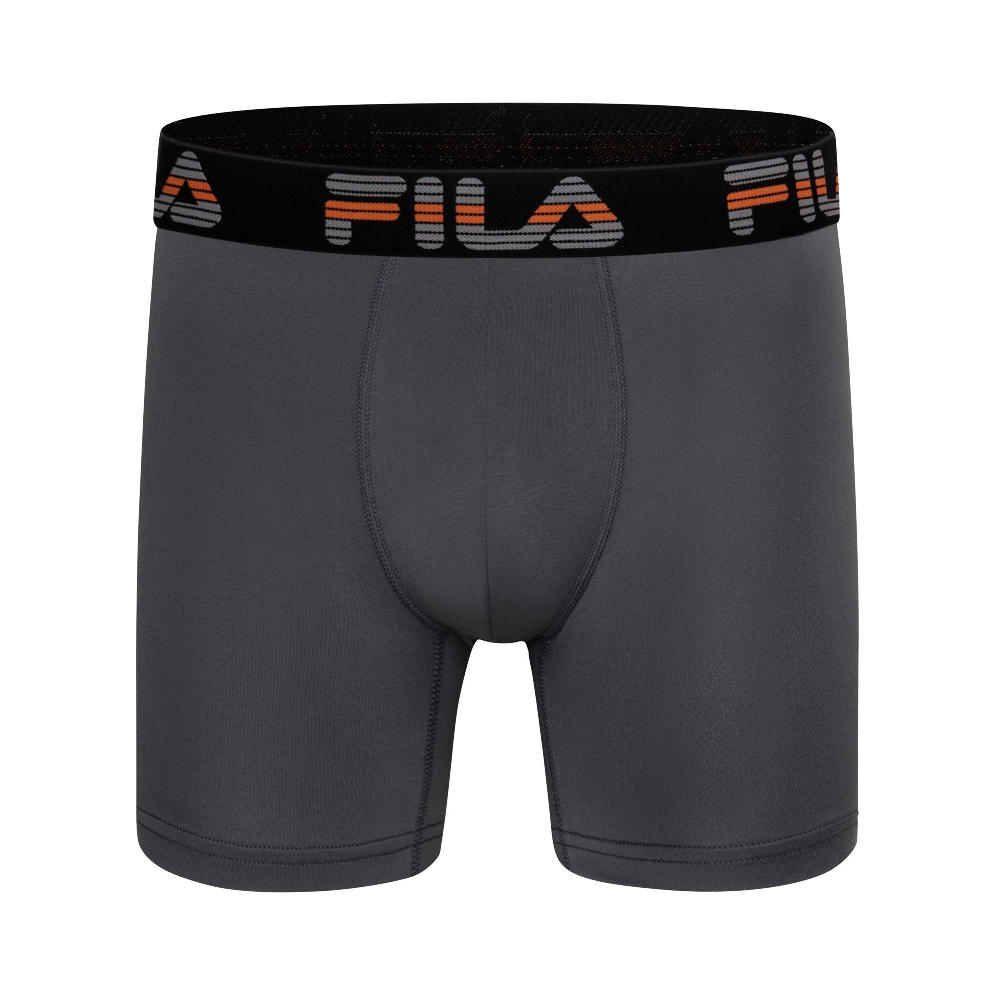 Fingerhut - Fila Men's 4-Pack Performance Microfiber No-Fly Boxer Briefs