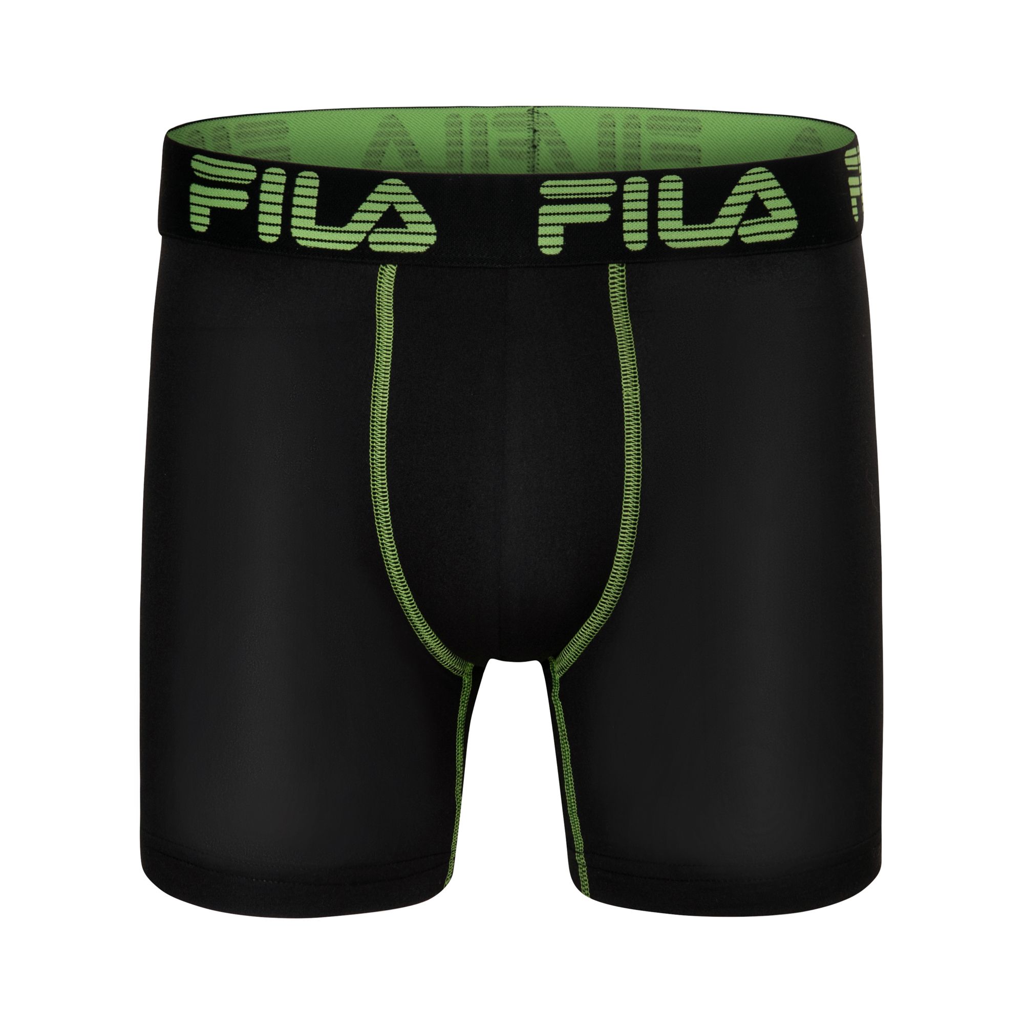 Fila Men's 4-Pack Performance Microfiber No-Fly Boxer Briefs