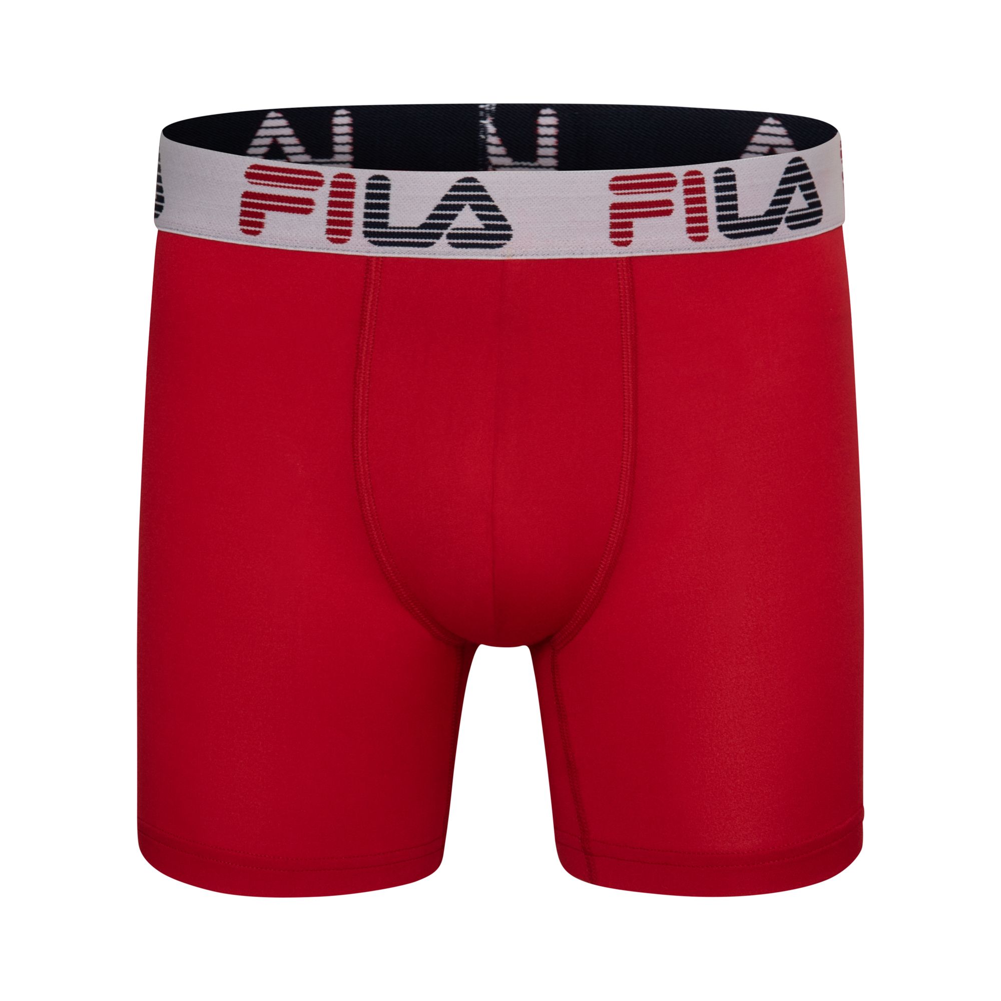 Fingerhut - Fila Men's 4-Pack Performance Microfiber No-Fly Boxer