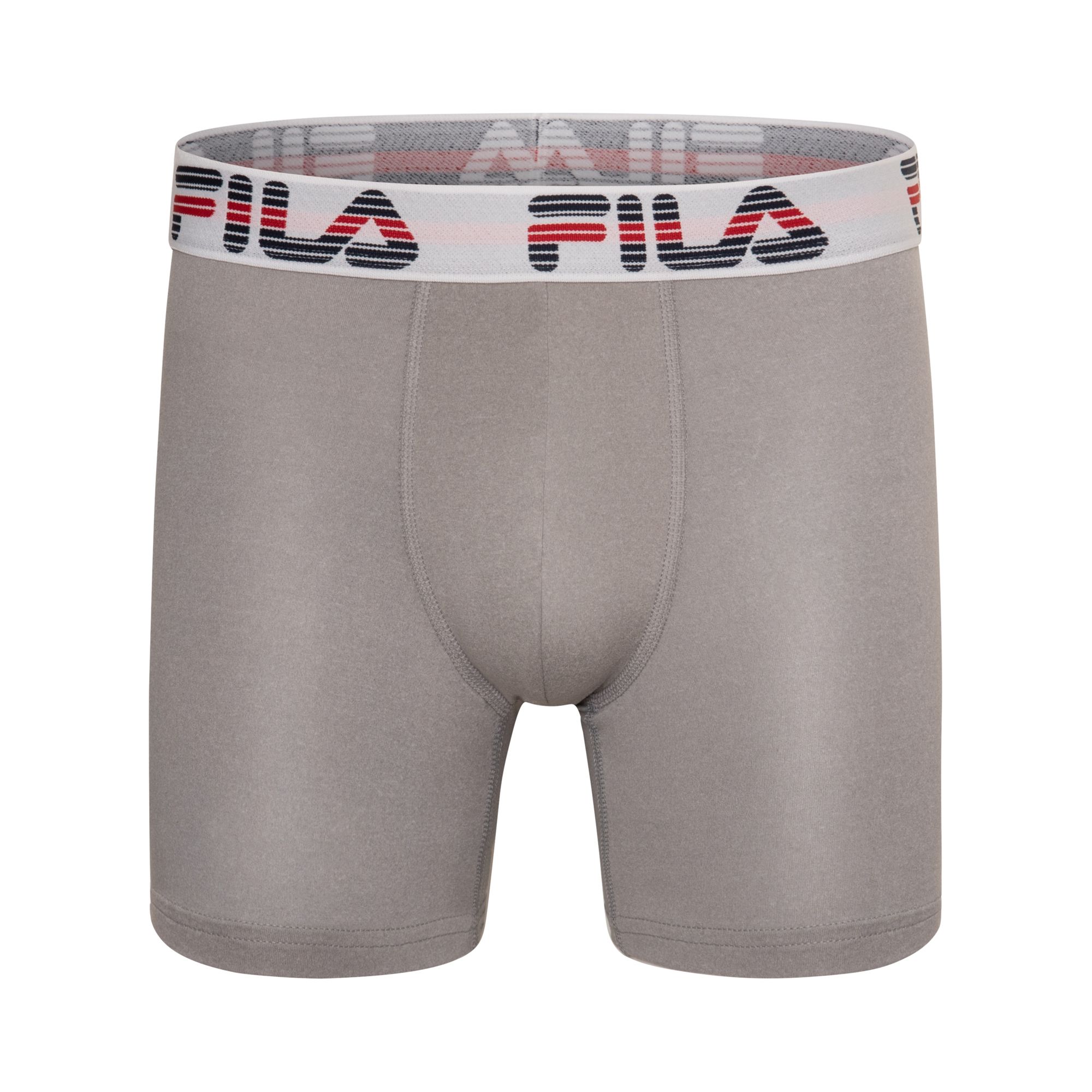 Fila Men's 4-Pack Performance Microfiber No-Fly Boxer Briefs