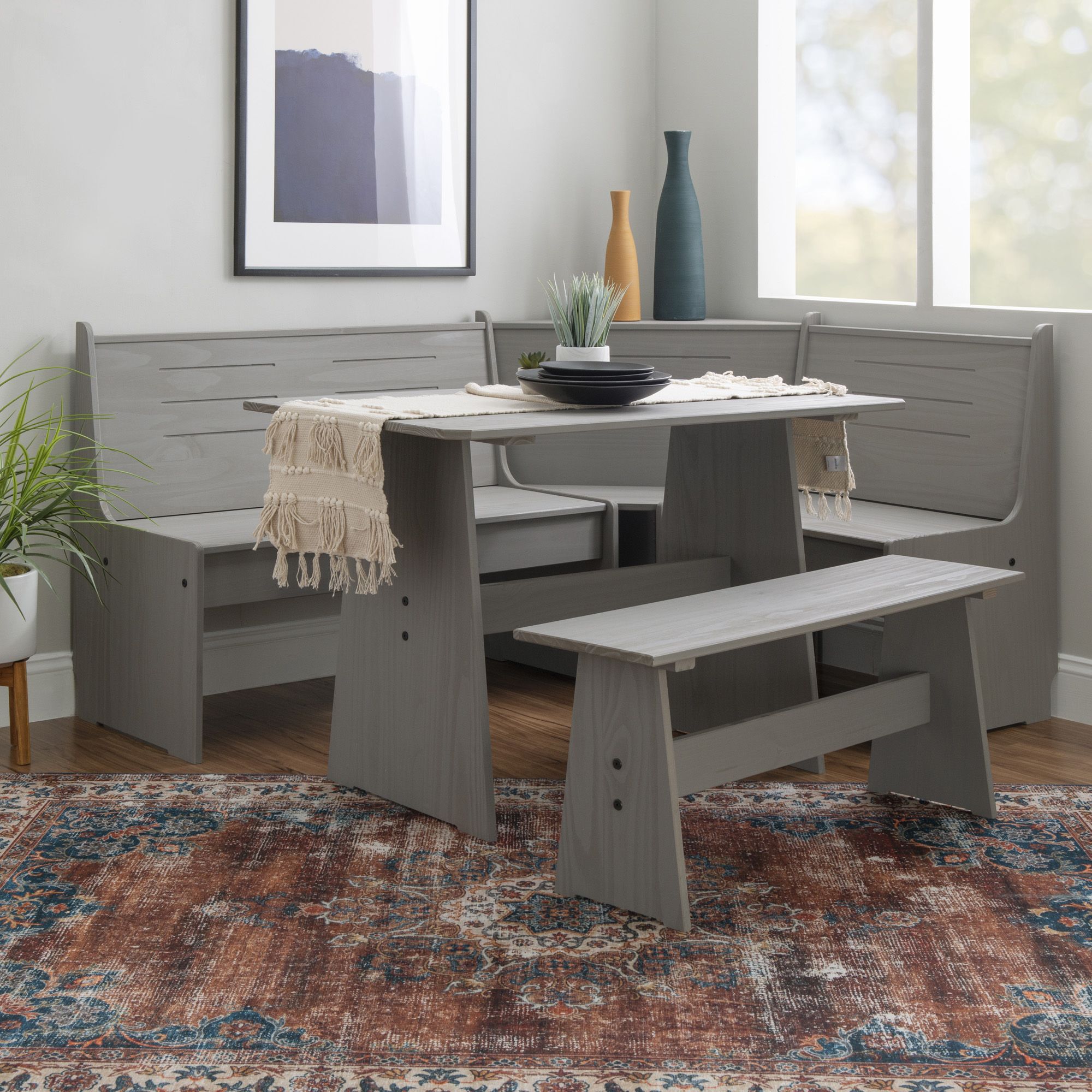 Haversham corner dining discount set & bench