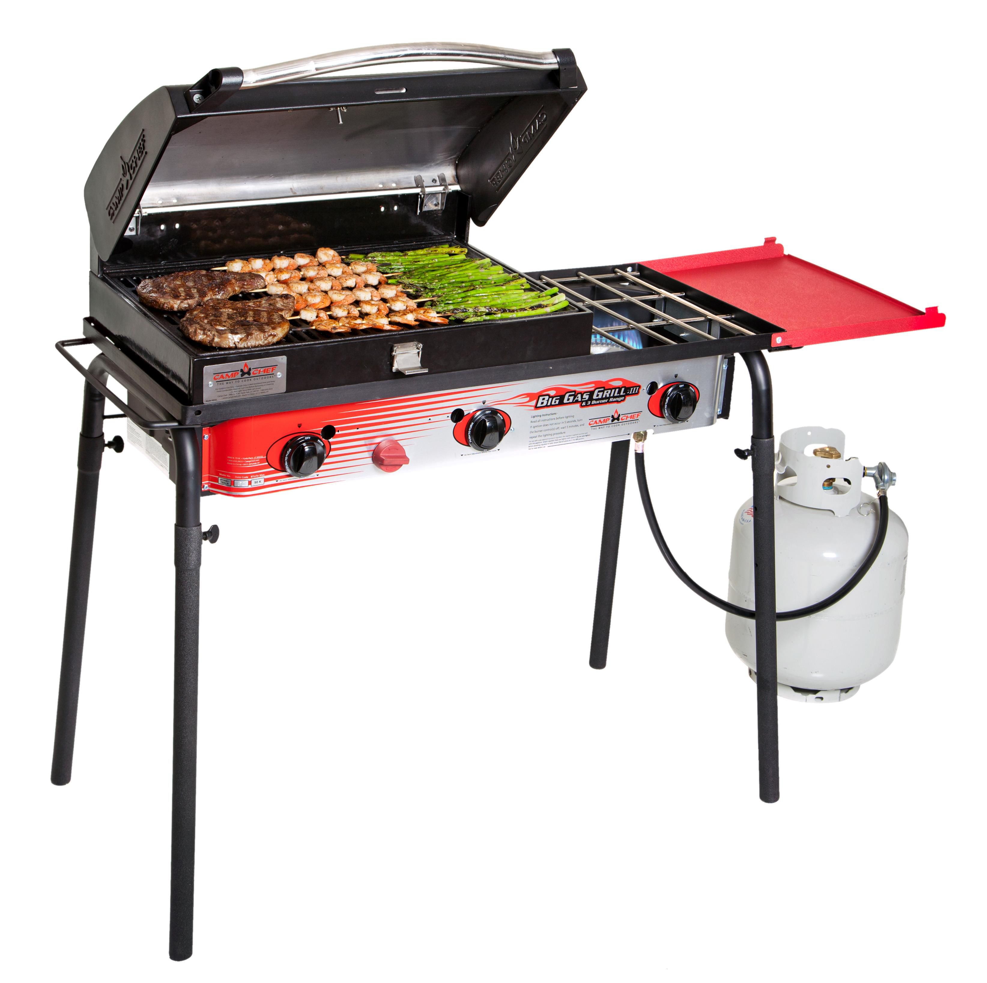 Fingerhut Camp Chef Big Gas Grill 90 000 Btu 3 Burner Propane Stove