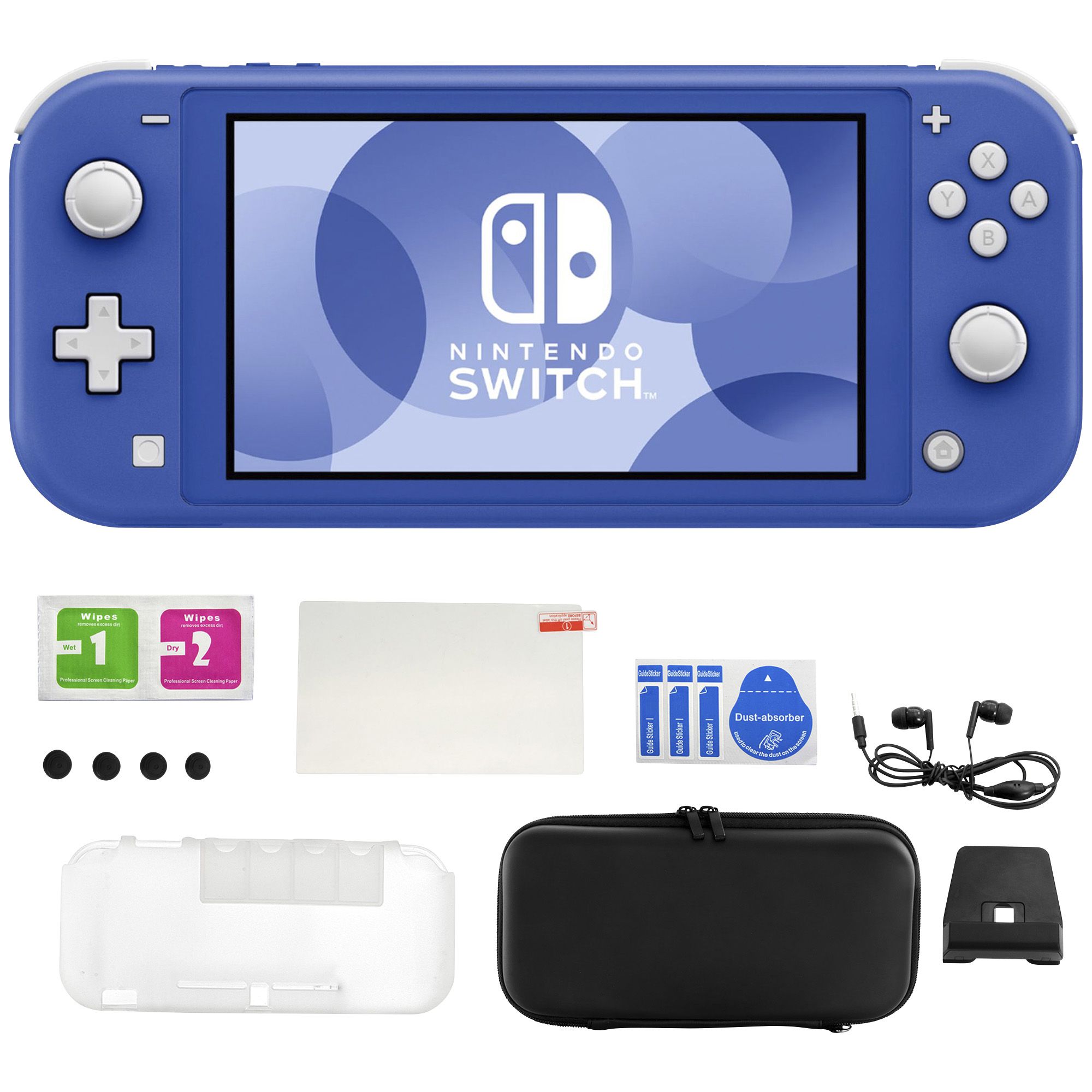 Fingerhut - Nintendo Switch Lite System in Deep Blue with Accessories Kit