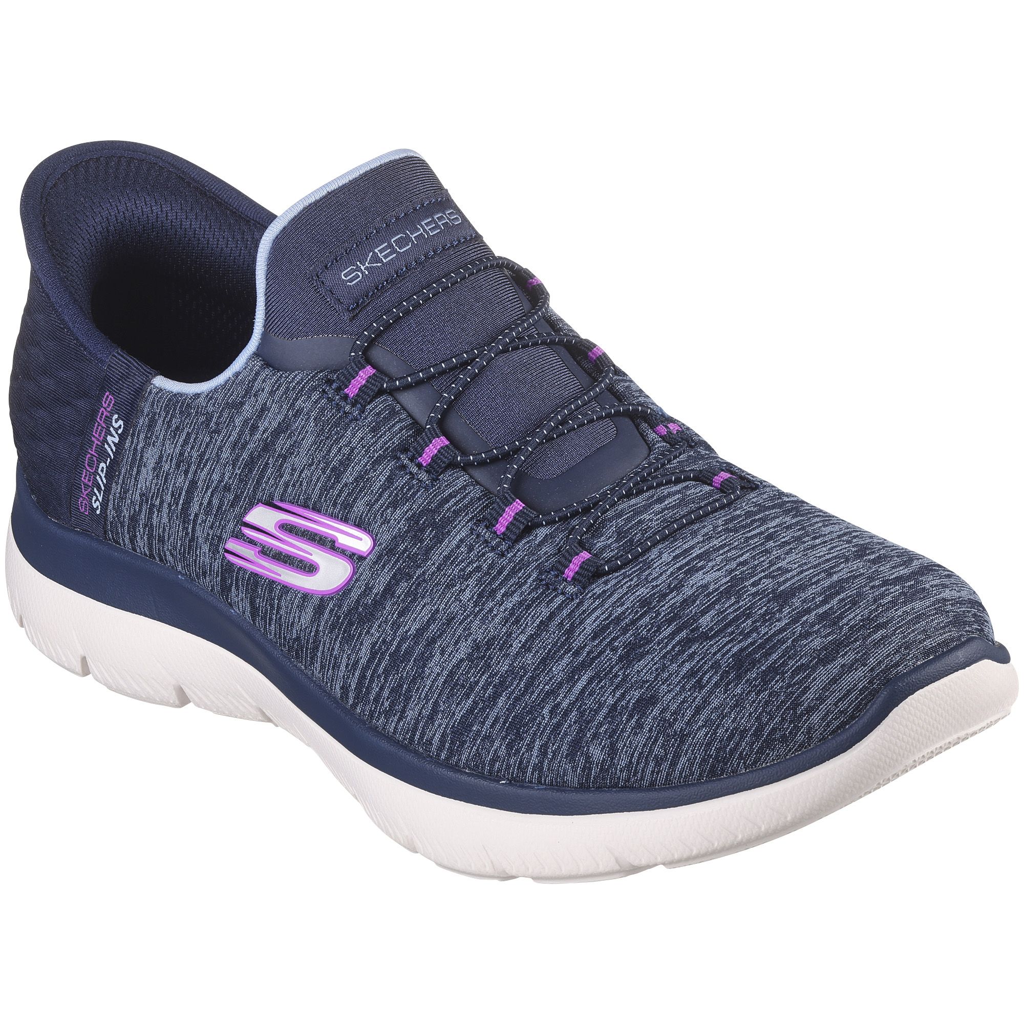 Mint Womens Summits Slip-ins Running Shoe, Skechers