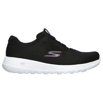 Black-White Skechers Womens GOwalk Joy Paradise Trainers - Get The Label