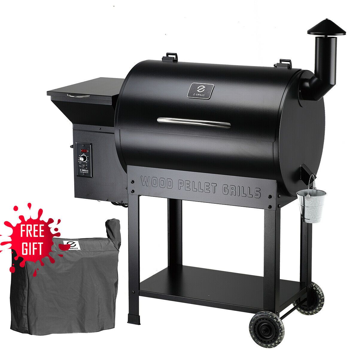 Z GRILLS Wood Pellet Smoker Grill, 8 in 1 BBQ Grill with Auto Temperature  Control, 697 sq in Cooking Area for Backyard, Patio and Outdoor Cooking