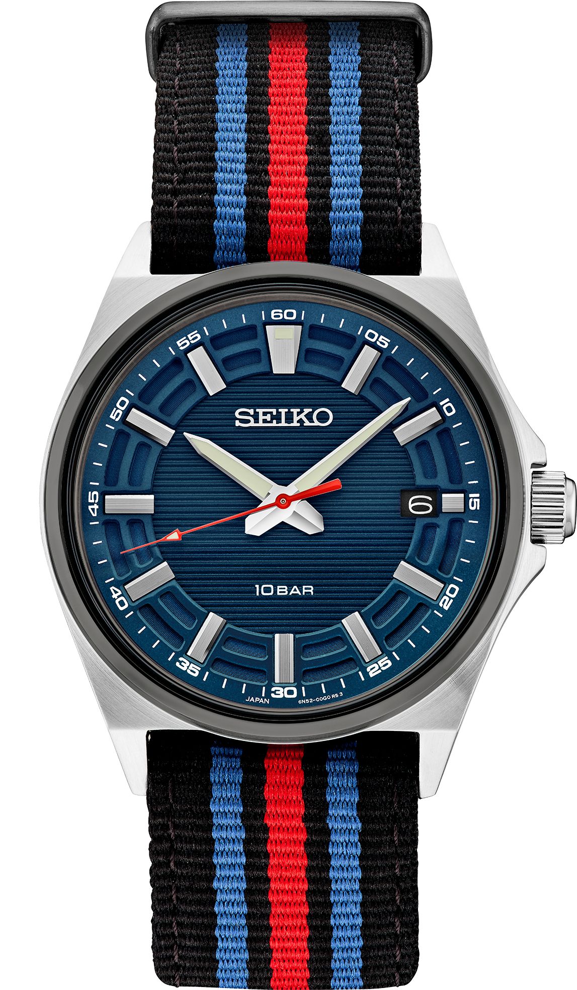Fingerhut - Seiko Men's Essentials Blue Dial Nylon Strap Watch