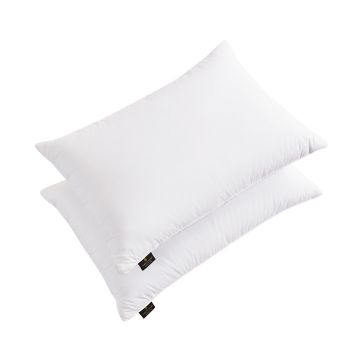 FEATHER PILLOW FILLING WITH COTTON COVER - White