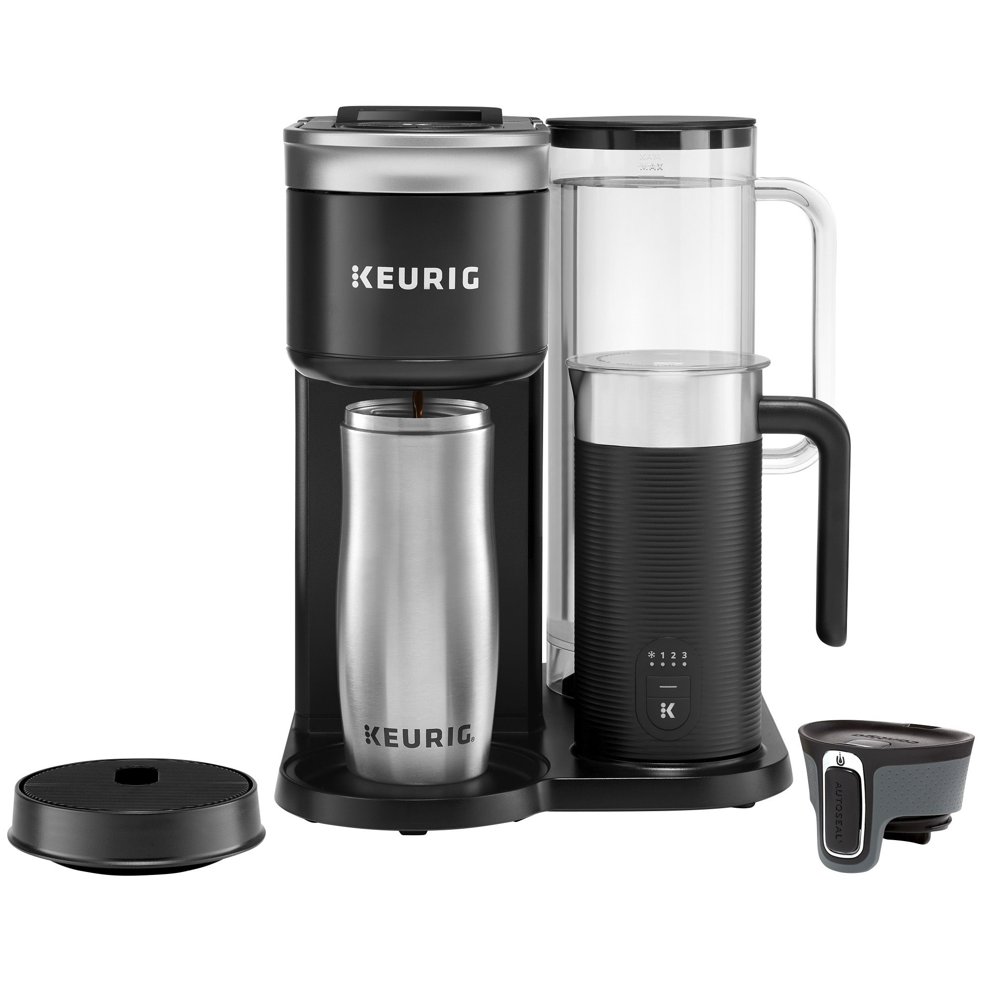 Keurig - K-Cafe Smart Single Serve Coffee Maker - Black