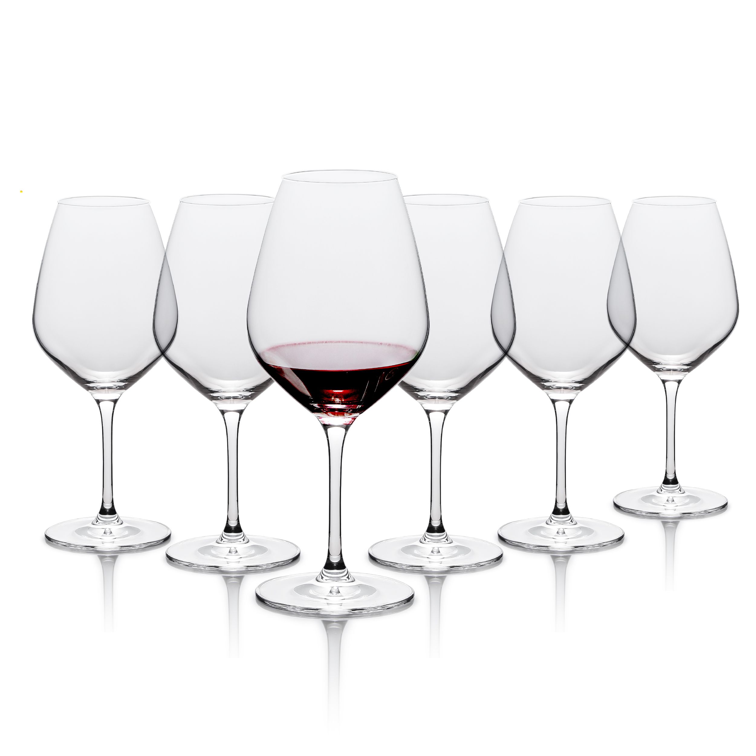 Wine Glass Crystal Clear Lead Free Wine Glass red Wine White Wine Glass Set  of 6