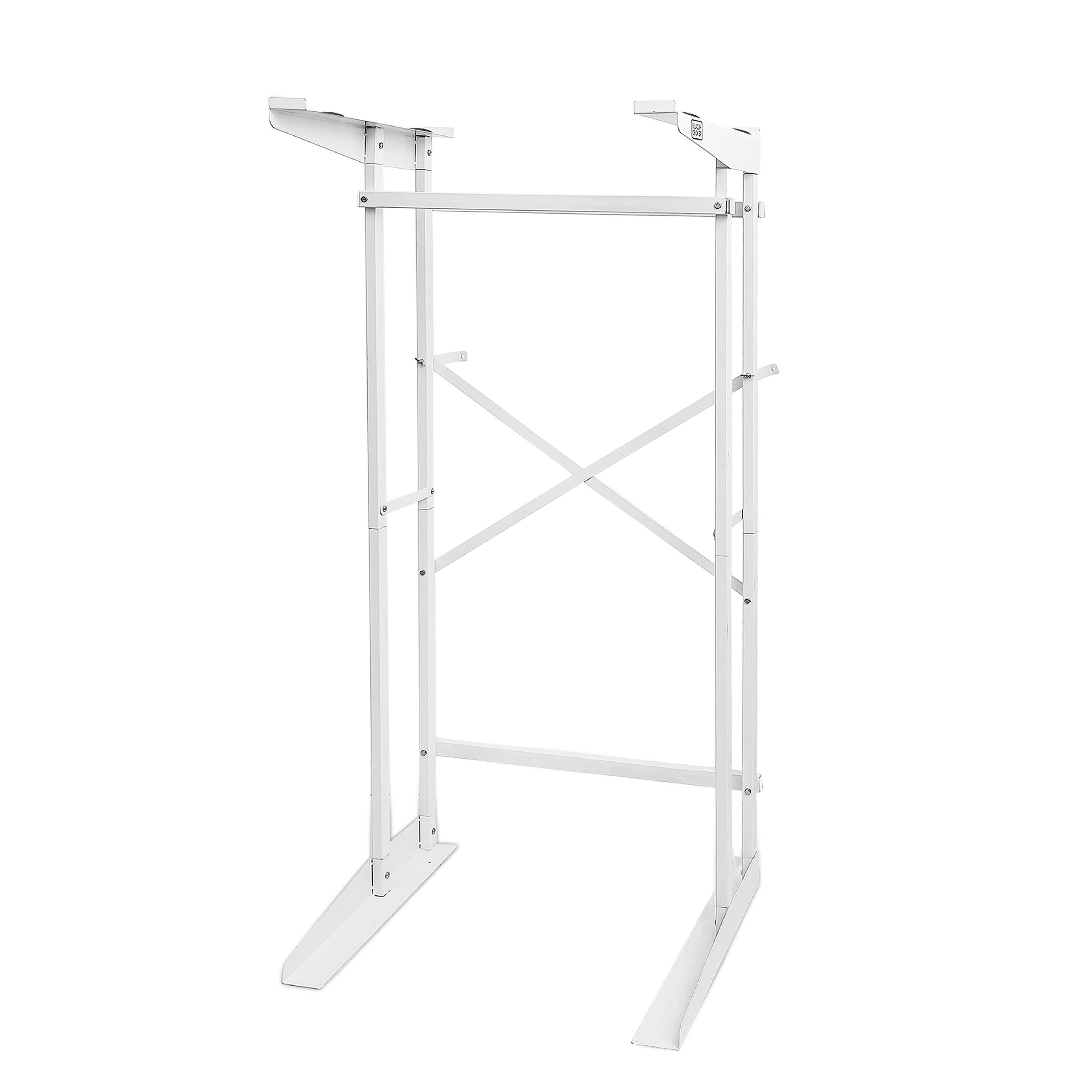 BLACK+DECKER BWDS Washer Dryer Stacking Rack Stand, White 