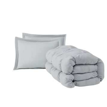 Truly Soft Cloud Puffer Comforter Set - White - Full - Queen