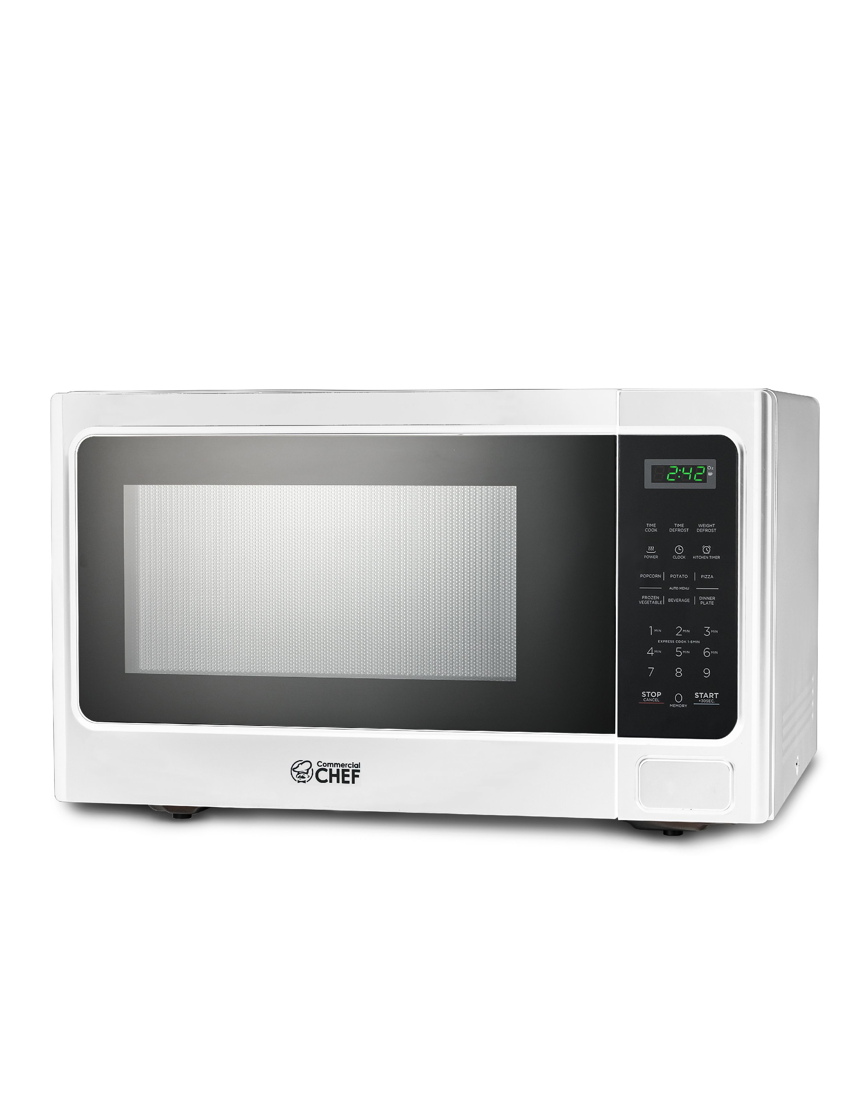 COMMERCIAL CHEF Cu. Ft. Countertop Microwave with Touch Controls & Digital  Display & 10 Power Levels