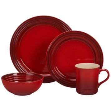 Le Creuset 22 oz Stoneware Soup Bowls Set of 4 - Cerise