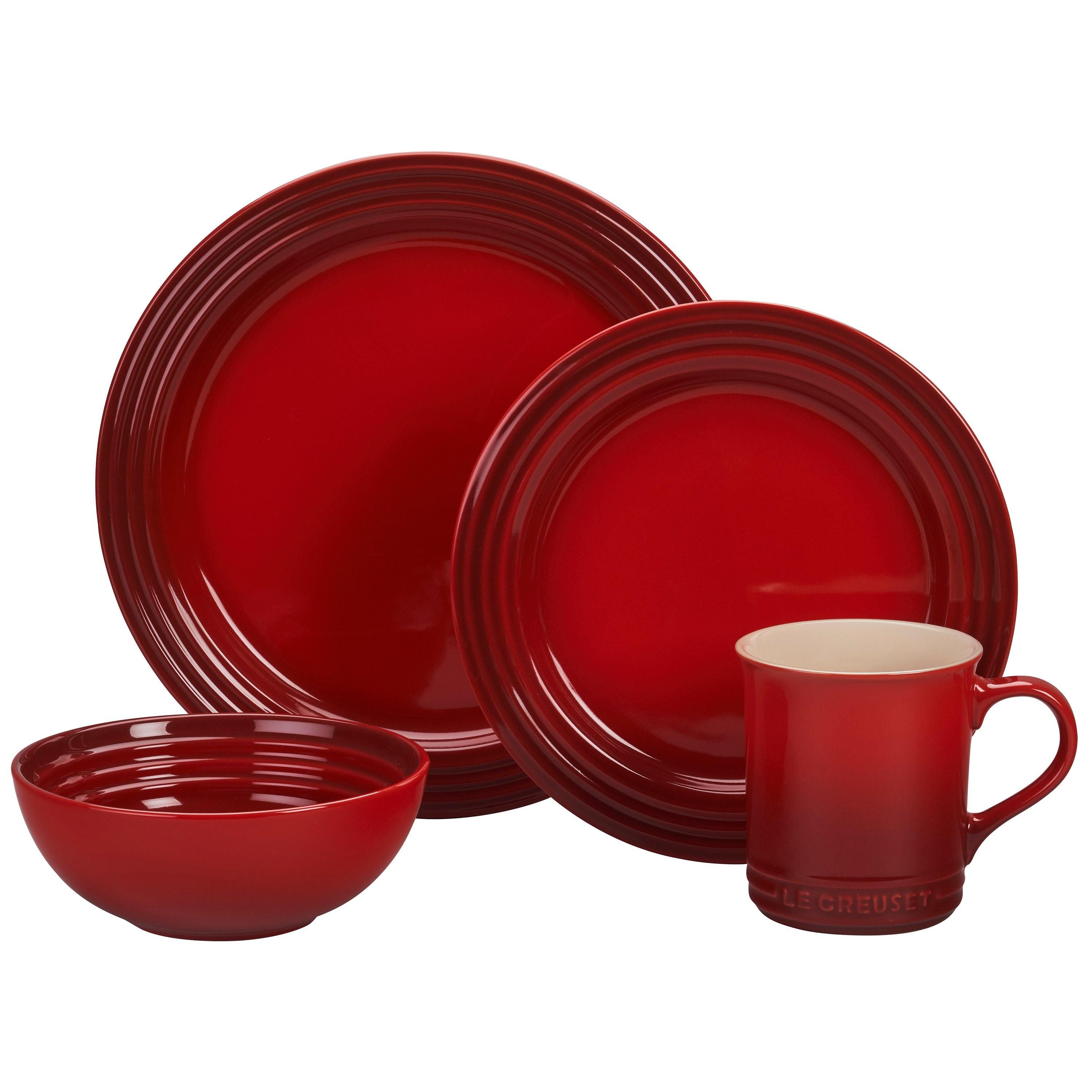 Le Creuset Stoneware Dinner Plates, Set of 4 | Caribbean