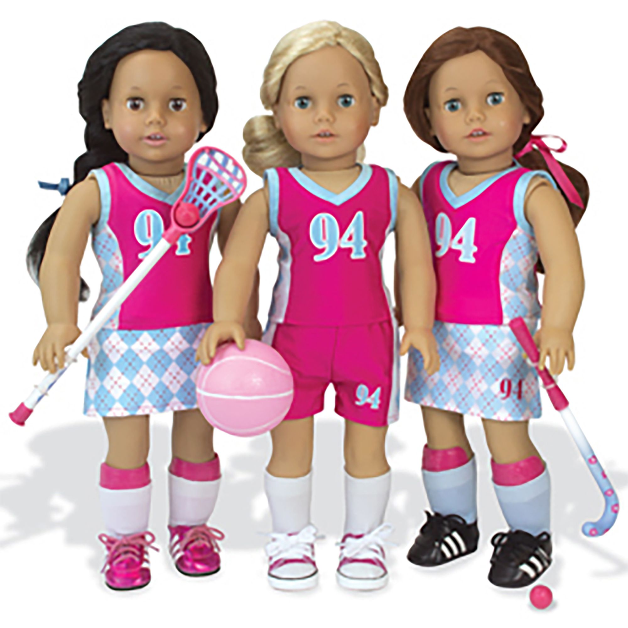 Fingerhut - Sophia's by Teamson Kids Sports Equipment Set for 18