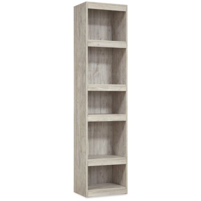 Convenience Concepts Oslo Sundance 3 Tier Shelf in White Wood and Bamboo  Finish