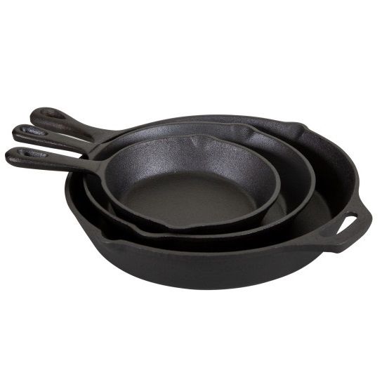 Fingerhut - 8-Pc. Pre-Seasoned Cast Iron Cookware Set