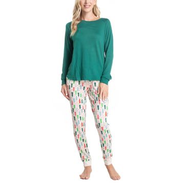 Fingerhut Muk Luks Women s Merry Everything Pajama Set