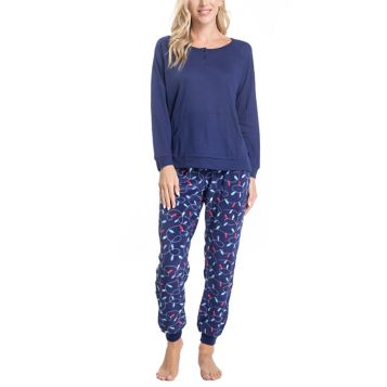 Fingerhut - Hanes Women's Plus We Are Family Pajama Set