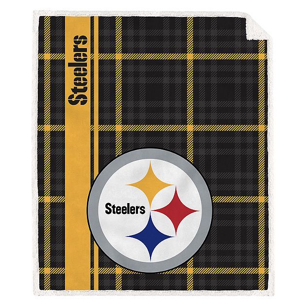 Football Fan Shop Pittsburgh Steelers 50 x 60 Sherpa Blanket