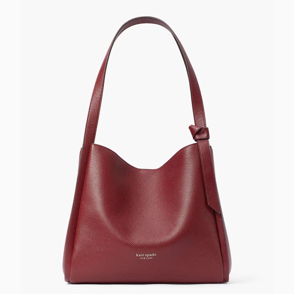 Fingerhut - Kate Spade Knott Pebbled Leather Large Shoulder Bag