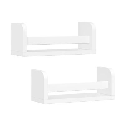 5 - Hook Wall Mounted Coat Rack in White Melannco