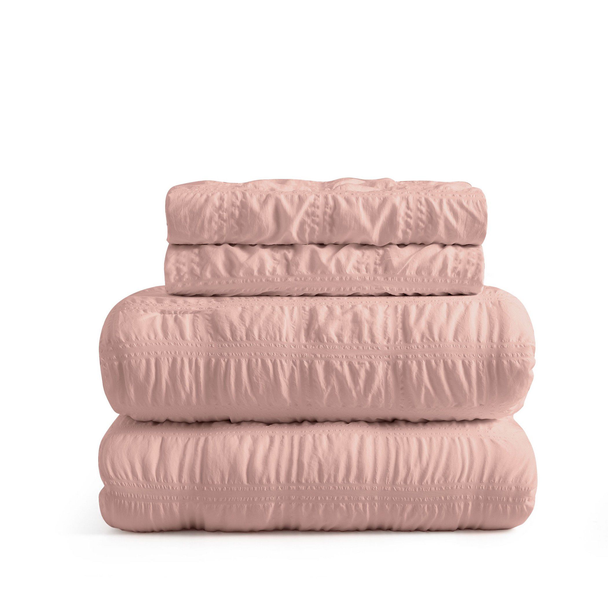 Peace Nest Luxurious Reversible Velvet Coverlet Set with Shams Pink