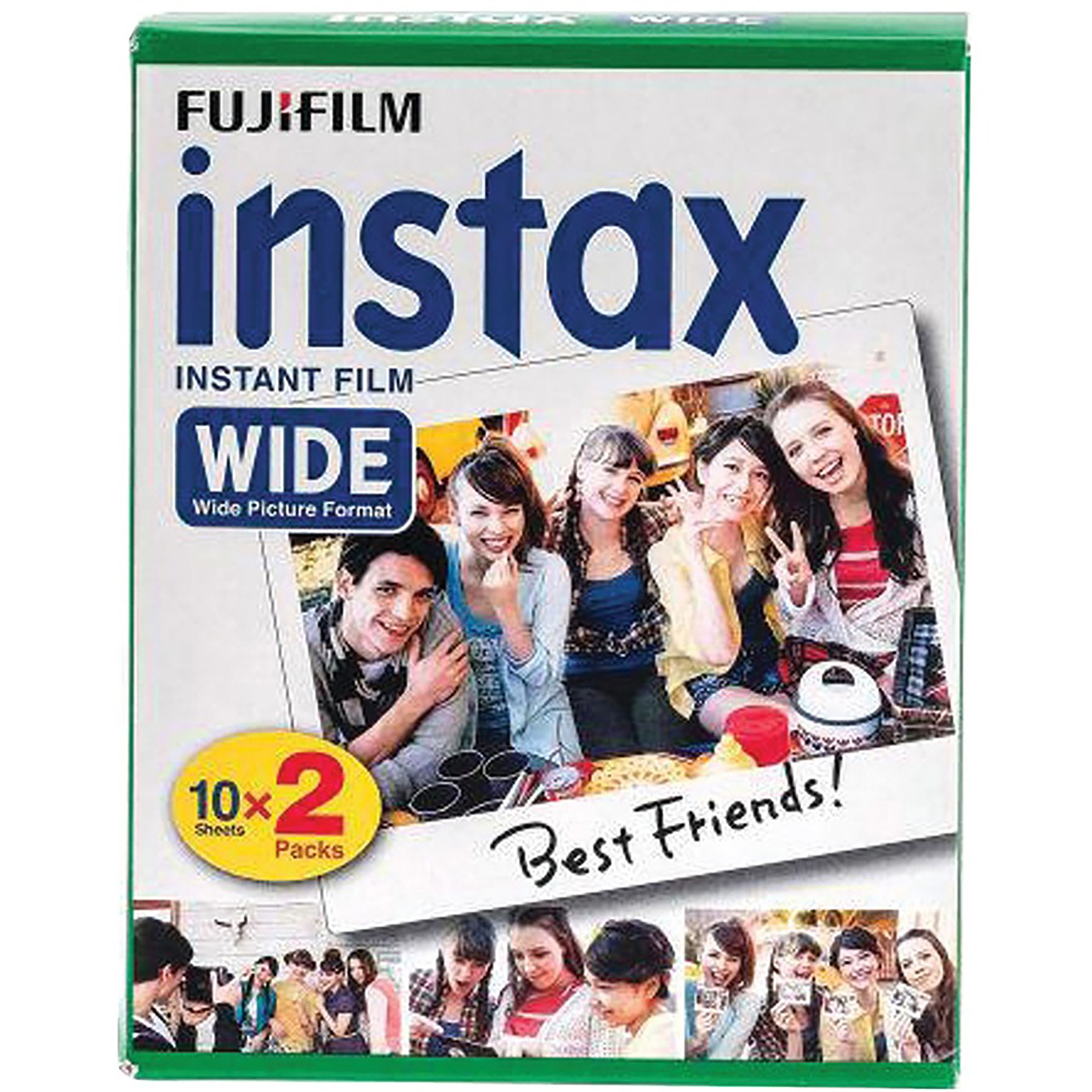 Fujifilm Instax Wide Film, 20 Exposures