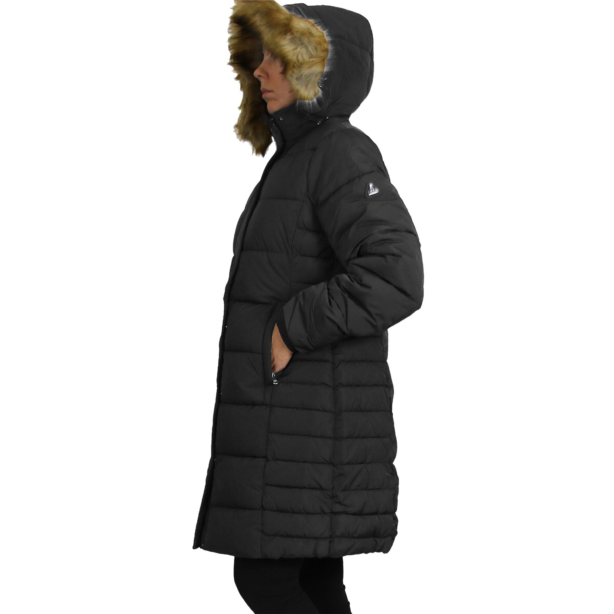 Women's heavyweight parka jacket with store detachable hood