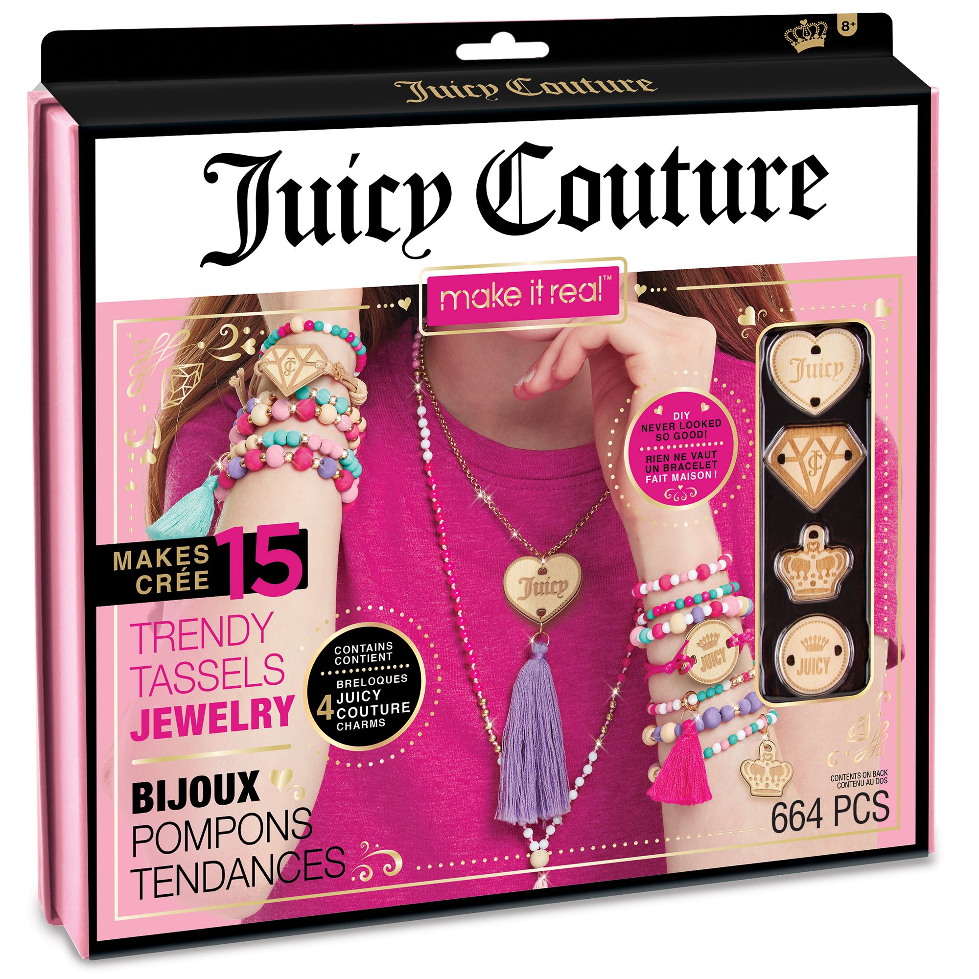 Juicy Couture Make It Real Chains & Charms Bracelet Kit Brand New Sealed  Box