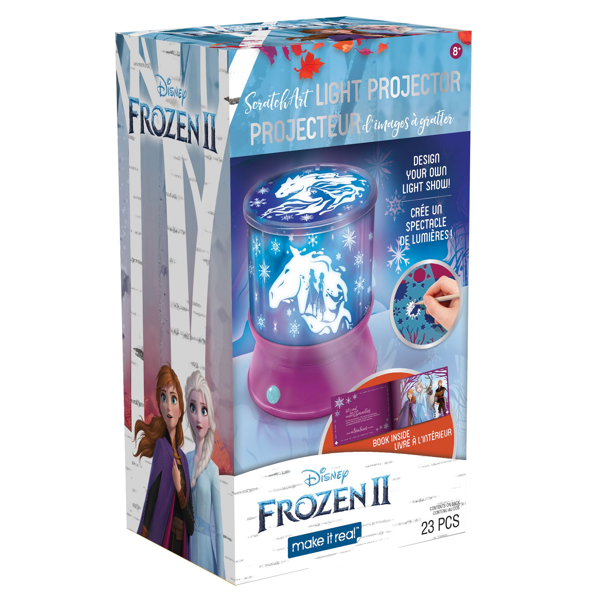 Fingerhut - Disney Frozen II Scratch Art Light Projector