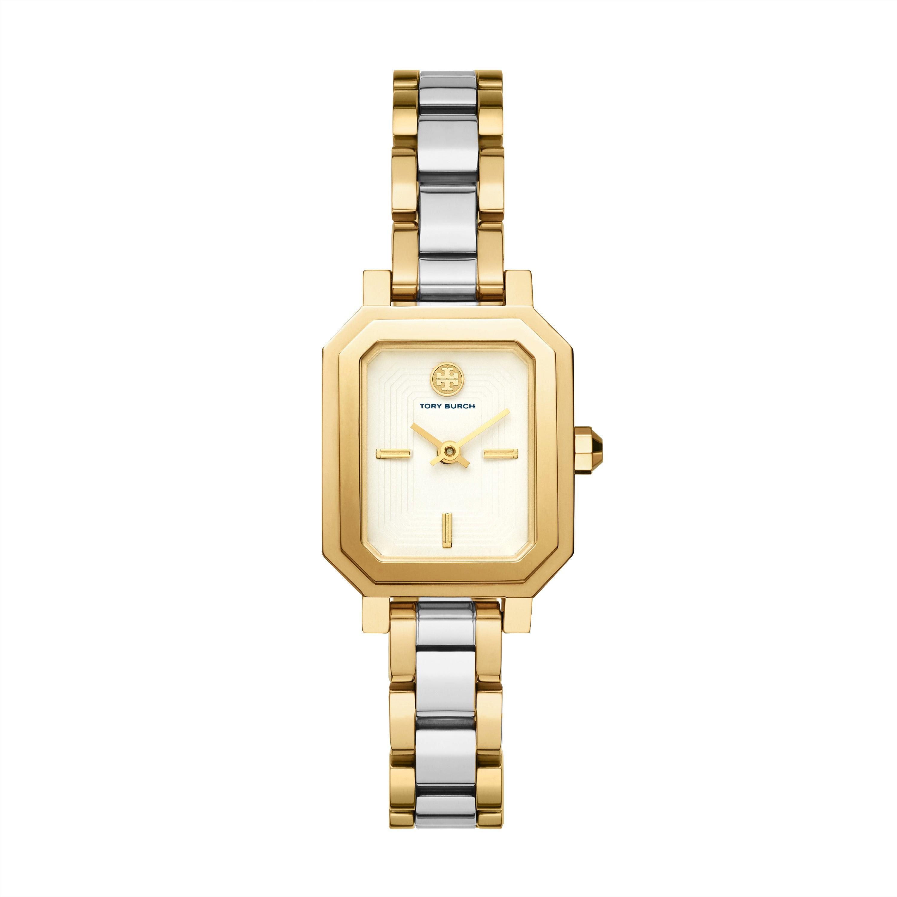 Fingerhut Tory Burch Women s Robinson 2 Tone Stainless Steel