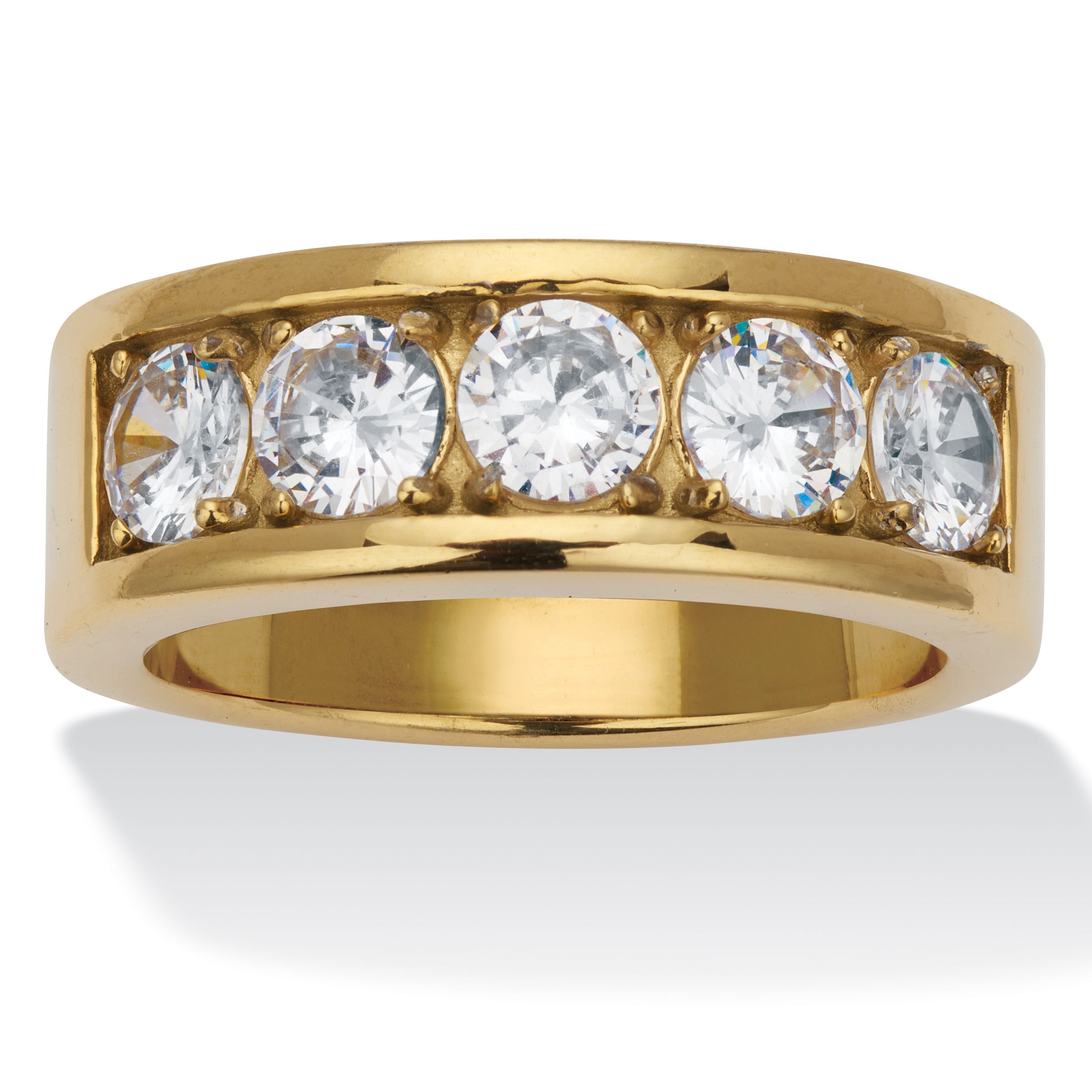 Fingerhut - PalmBeach Jewelry Goldtone Ion-Plated Stainless Steel