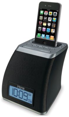Reloj despertador iHome negro para iPhone/iPod
