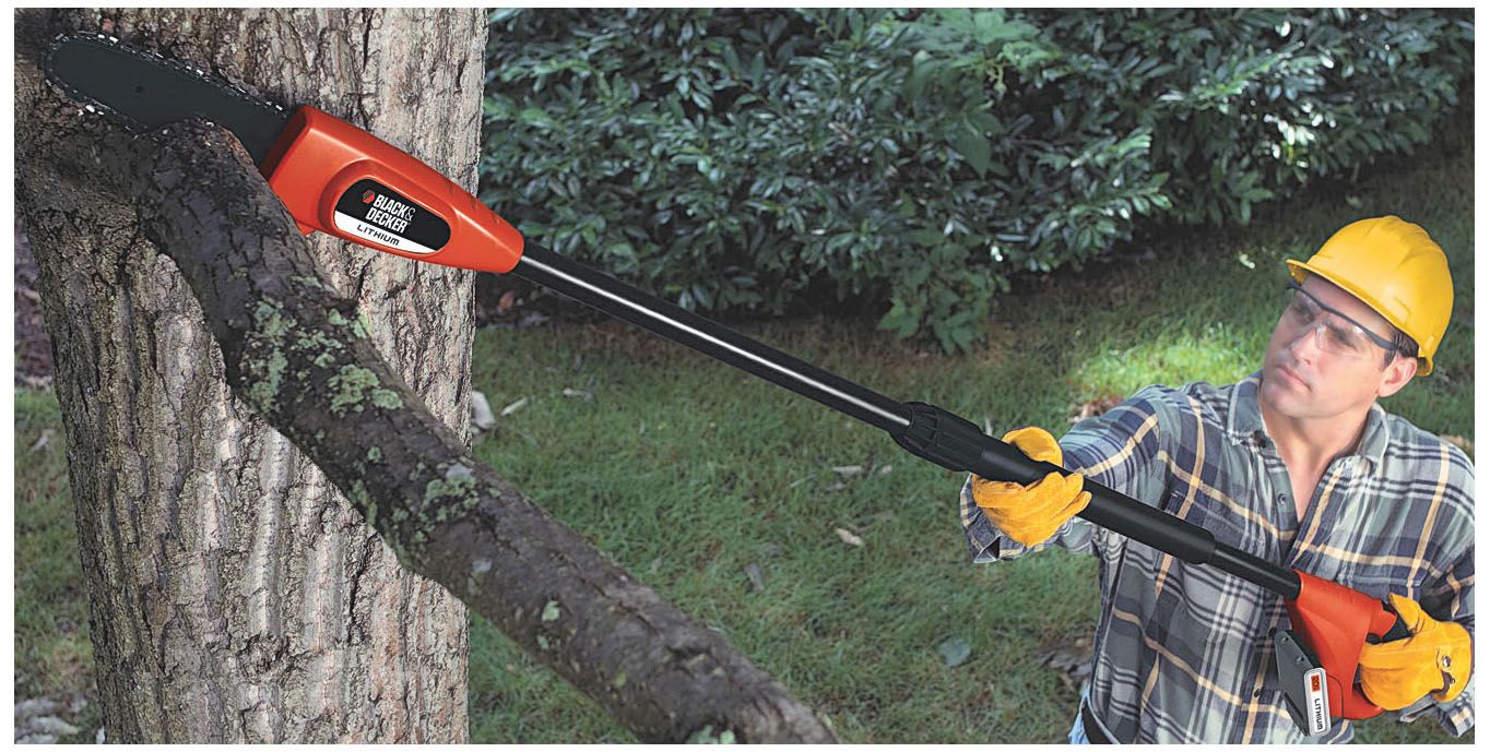 Fingerhut - BLACK+DECKER Cordless Pole Pruning Saw