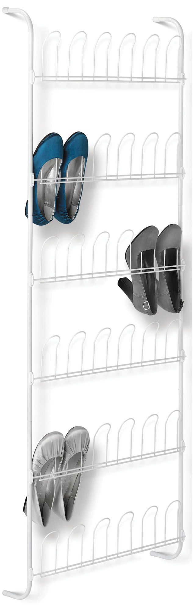 over the door shoe rack on Fingerhut Honey Can Do Over The Door Shoe Rack