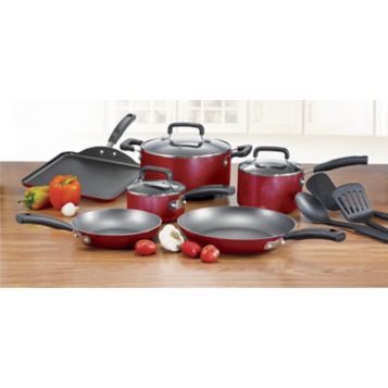 Fingerhut - T-fal Ultimate 12-Pc. Nonstick Hard Anodized Aluminum Cookware  Set