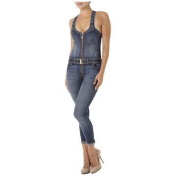 Baby phat hot sale denim jumpsuit