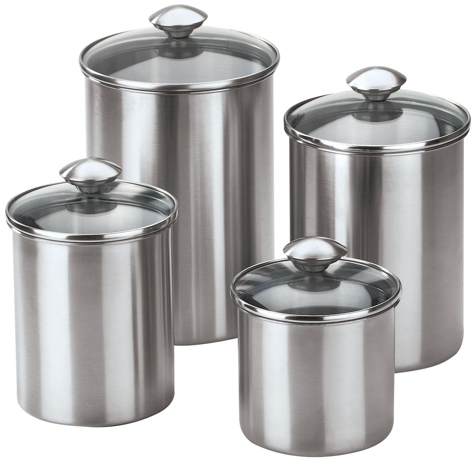 Beautiful Canisters for Kitchen Counter Canister Set Stainless Steel